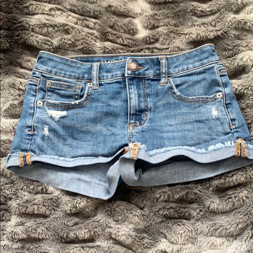 American Eagle Distressed Denim Shorts